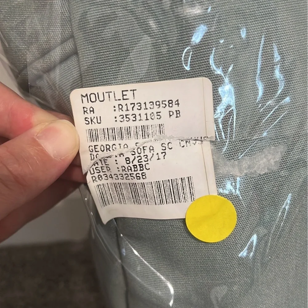 Pottery Barn Georgia Sunbrella outdoor sofa cushion slipcover SPA